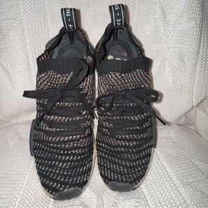 Adidas Boost Men's Black Multi Knit Sneakers, 11